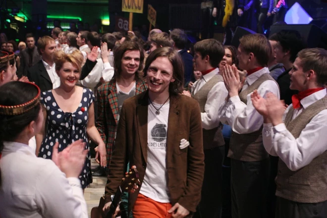 Grupa "Aarzemnieki" gatavi doties un apburt Eirovīzijas skatītājus. 2014. gads.