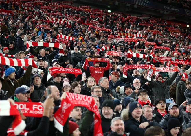 "Liverpool" cer labot 62 gadus seno derbija apmeklētības rekordu leģendārajā "Anfield" stadionā