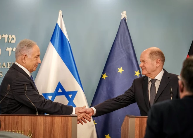 Vācijas kanclers Šolcs nepieļauj pat domu par Izraēlas premjera Netanjahu aizturēšanu