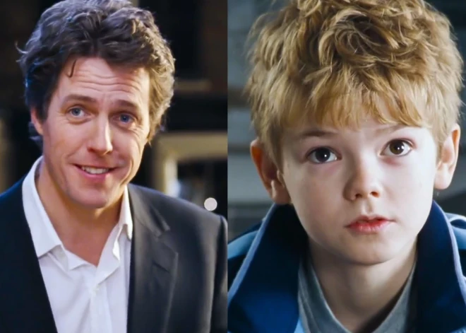 Aktieris Hjū Grants, filmējoties "Tāda ir mīlestība", atradis savu attālu brālēnu