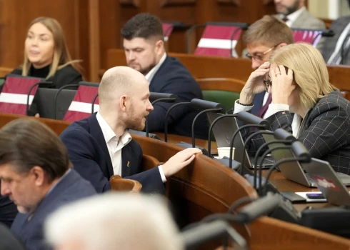 Заседание в Сейме.