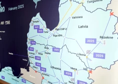 AS "Augstsprieguma tīkls" rīkotā preses konference, kurā informē par Baltijas energosistēmas pievienošanos Eiropas energosistēmai.