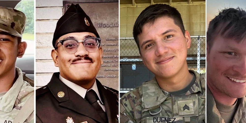 Рядовой армии США Данте Д. Тайтано, 21 год, из Дедедо, Гуам; сержант армии Эдвин Ф. Франко, 25 лет, из Глендейла, Калифорния; сержант армии Хосе Дуэньес-младший, 25 лет, из Джолиета, Иллинойс; и штаб-сержант армии Трой С. Кнутсон-Коллинс, 28 лет, из Батл-Крика, Мичиган — все они погибли в результате учебного инцидента недалеко от города Пабраде, Литва, в марте 2025 года.