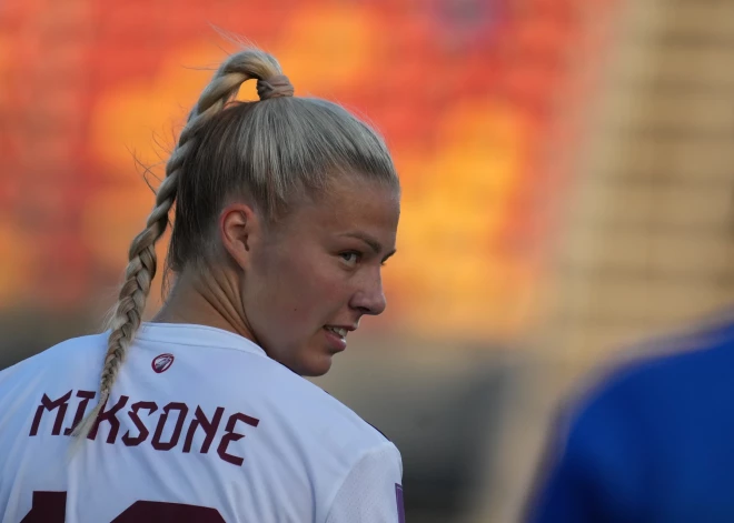Karlīna Miksone divreiz gūst vārtus, Latvijas dāmas Ziemeļmaķedonijā svin uzvaru UEFA Nāciju līgas mačā