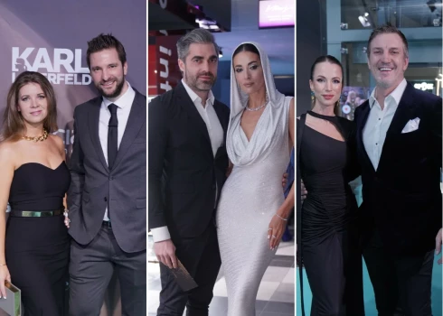 Izgājšmēnes lūgti viesi iepirkšanās centrā "Sky&More" pulcējās tehnoloģiski sarežģītā un pārsteigumu pilnā modes šovā.