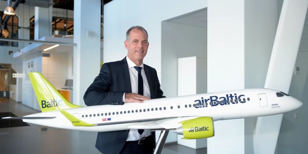 Līdzšinējais Latvijas nacionālās aviokompānijas "airBaltic" valdes priekšsēdētājs Martins Gauss.