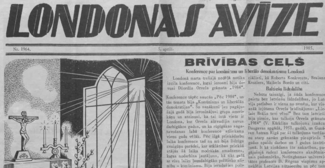 1985. gada 5. aprīlī “Londonas Avīze” vēsta, ka ir pienākušas Lieldienas.
