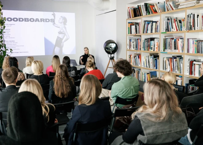 Rīgas modes nedēļas ietvaros pirmo reizi notika lekcija “Modes fotogrāfija modes žurnāliem”, kuru vadīja žurnāla LÉOPARD galvenā redaktore un bijusī L'Officiel Baltics galvenā redaktore Līga Zemture.