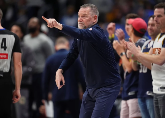 2023. gada NBA čempionvienība "Nuggets" pirms izslēgšanas spēlēm pēkšņi atlaiž galveno treneri