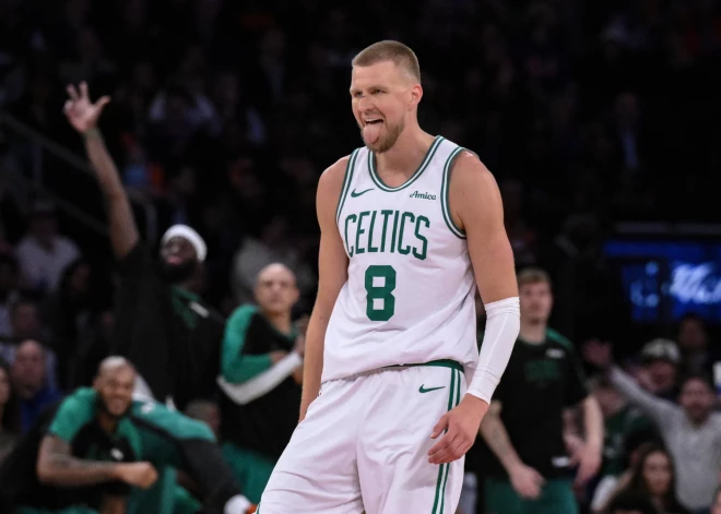 Porziņģis izceļas ar vienu no sezonas spilgtākajiem sniegumiem, gūstot 34 punktus "Celtics" uzvarā