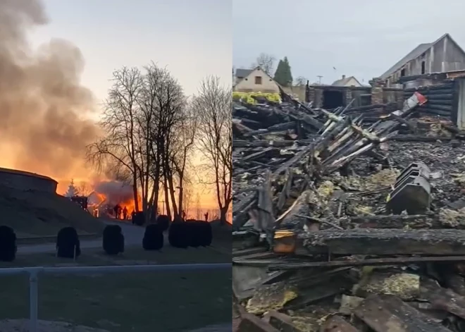 Ugunsgrēks nopostījis Skaistkalnes katoļu baznīcas kafejnīcu – lūdz palīdzību tās atjaunošanai. VIDEO