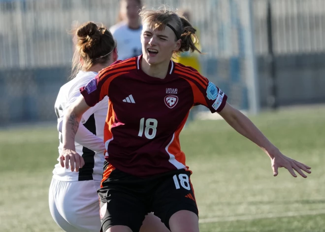 19 gadus vecā Latvijas izlases futboliste Vuškāne stāsta par pirmajiem vārtiem izlasē un debiju leģionāres statusā