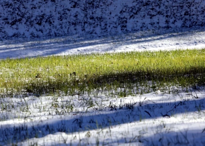 Ночью в Латвии ожидаются осадки - во многих местах образуется снежный покров