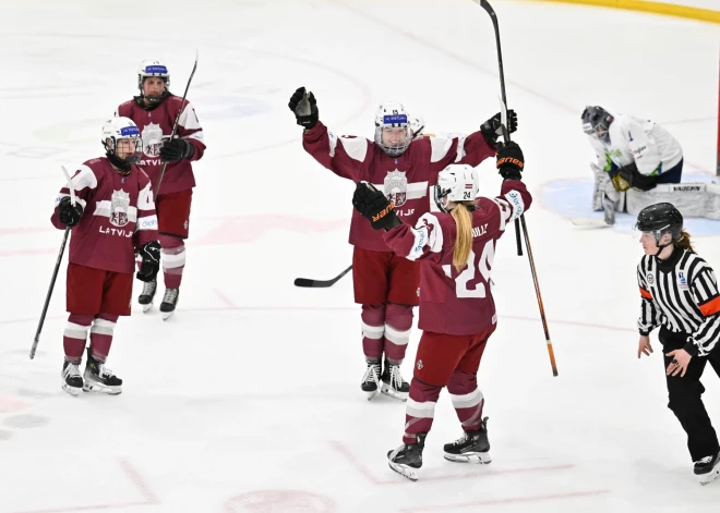 Linda Rulle iemet trīs vārtus, Latvijas hokejistes saplosa Slovēniju pasaules čempionāta otrajā mačā