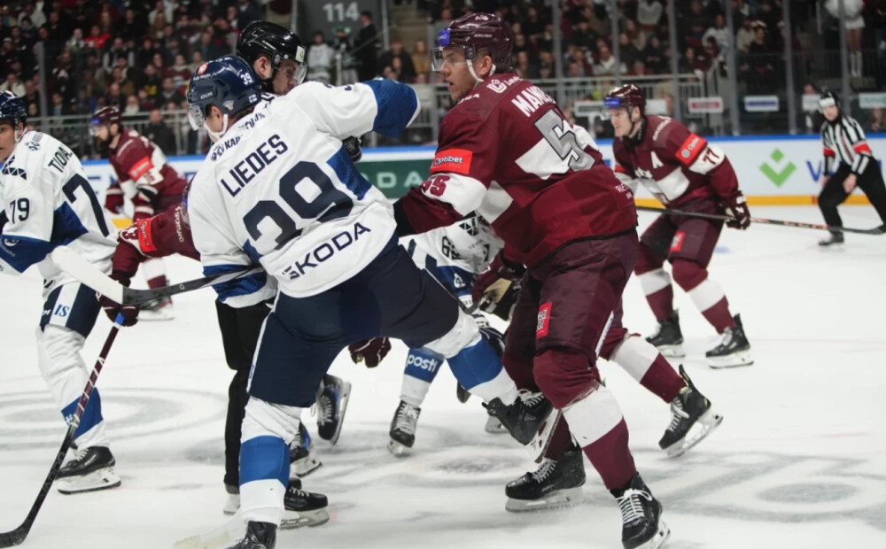 Latvijas hokejistiem neizdodas otrreiz pārmācīt četrkārtējos pasaules čempionus somus