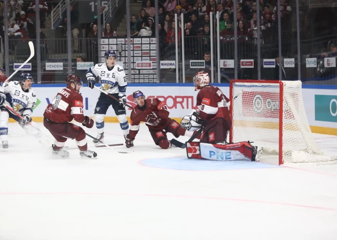 Latvijas un Somijas otrā pārbaudes spēle Rīgā (foto: Juris Rozenbergs)