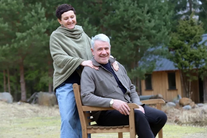 Мартиньш Вилсонс и его жена Зане.