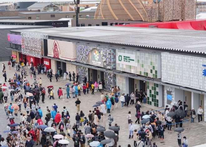 Pasaulē lielākajā izstādē "Expo 2025 Osaka" atklāts Baltijas paviljons ar tēmu "We Are One" (foto: Reinis Strautiņš)