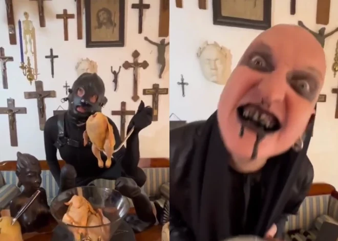 "Liekam vārnas uz sārta!" Mākslinieks Brekte šokē ar dēmonisku Lieldienu recepti. VIDEO