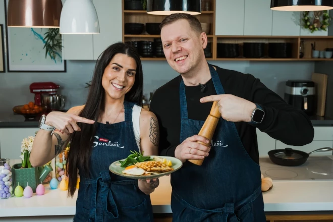 Monta Priede un Normunds Baranovskis.