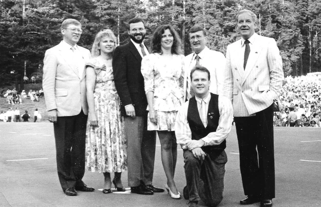 Mirklis pirms leģendārā koncerta Mežaparkā 1989. gadā.