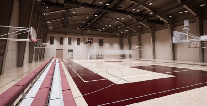 Sporta kompleksa vizualizācija.