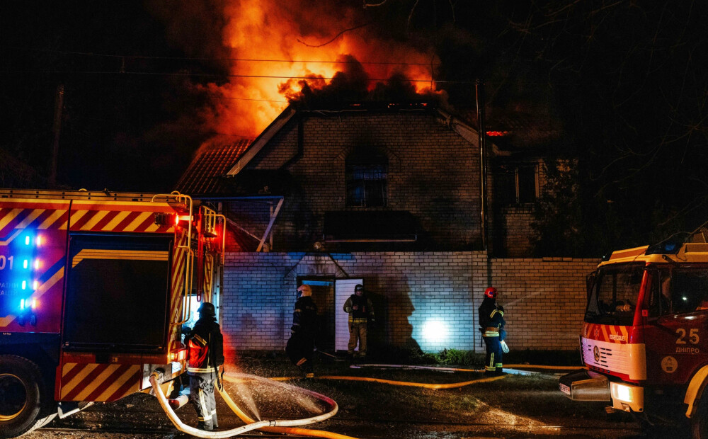 Dronu uzbrukums Dņipro: nogalināti trīs cilvēki, ievainoti 28
