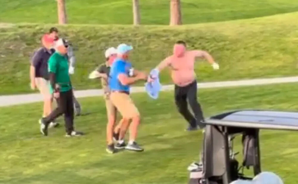 VIDEO: salauzts žoklis un izsaukta policija. Kanādā golferu strīds pāraug kautiņā