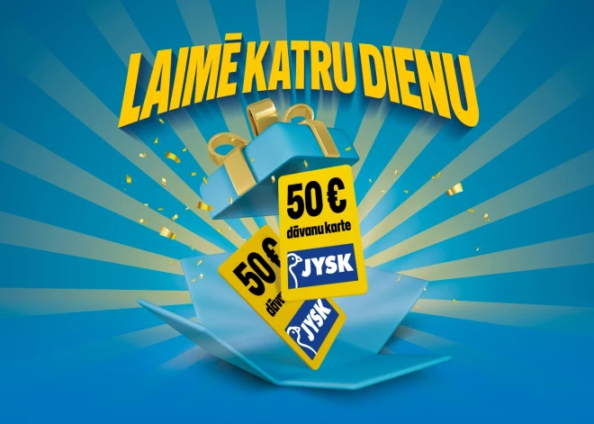 Laimē katru dienu 50 € dāvanu karti no JYSK!
