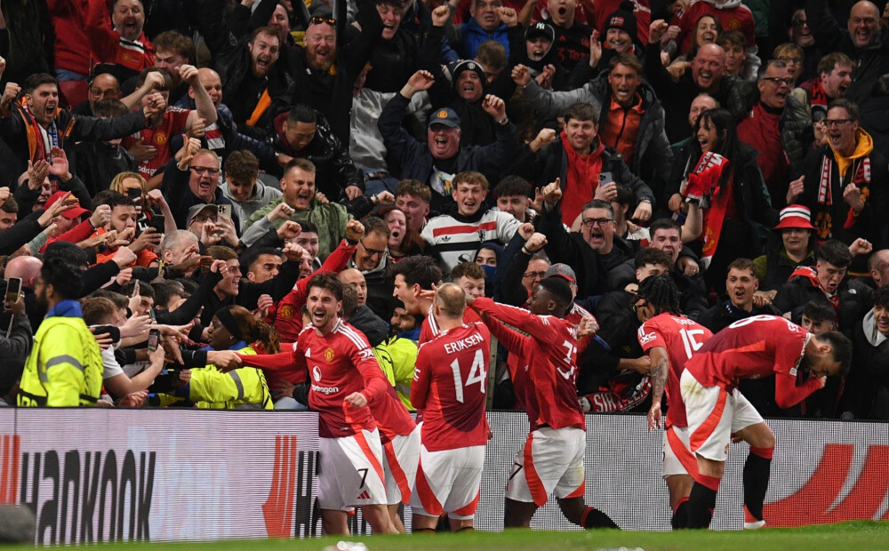 Vājprātīgā spēlē Mančestras "United" iespraucas Eiropas līgas pusfinālā, kur to gaida "Hotspur", "Bodo"/"Glimt" un Bilbao "Athletic"