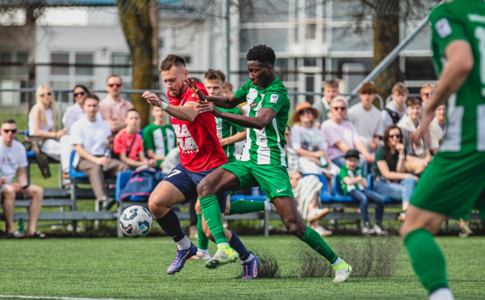Duelis starp futbola klubiem "Metta" un "Jelgava" beidzas ar neizšķirtu