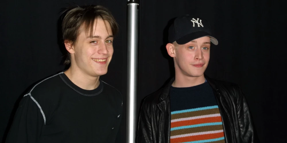 Киран и Маколей Калкины в 2002 году.