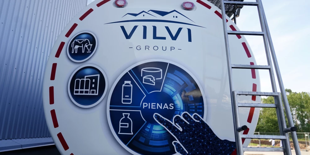 Baltijas piena pārstrādes grupas "Vilvi Group" rūpnīcas teritorija Bauskā.