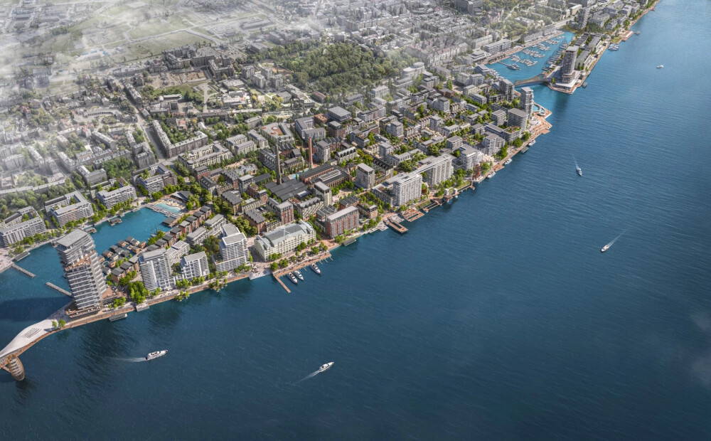 FOTO: Kā būtu dzīvot pie upes metropolē? Riga Waterfront: Rīgas nākotnes siluets