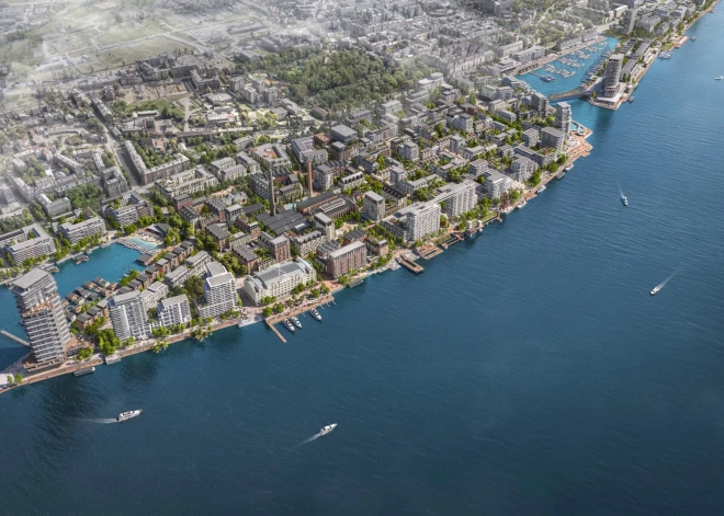 FOTO: Kā būtu dzīvot pie upes metropolē? Riga Waterfront: Rīgas nākotnes siluets