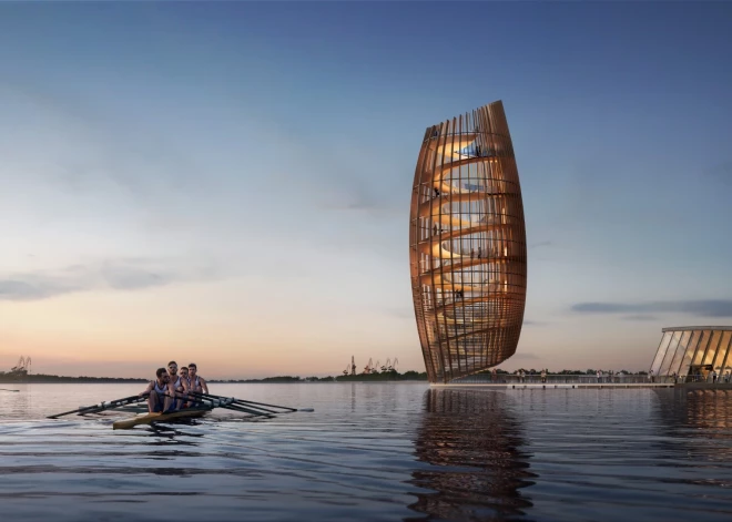 FOTO: Vēsturiskās industriālās ēkas un ūdensmalas nozīmē Riga Waterfront