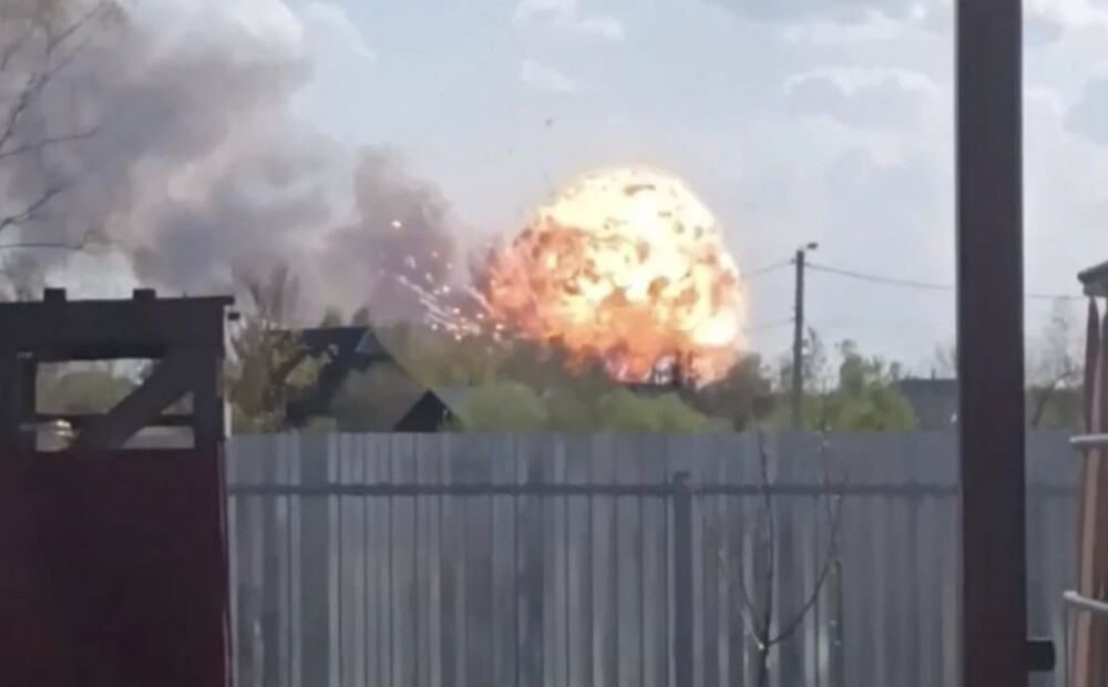 VIDEO: milzu sprādziens iznīcina Krievijas armijas artilērijas un raķešu noliktavu Vladimiras apgabalā