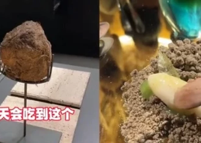 Elitārs Šanhajas restorāns piedāvā šokējošu desertu. Vai tiešām kāds to spēj ieēst?