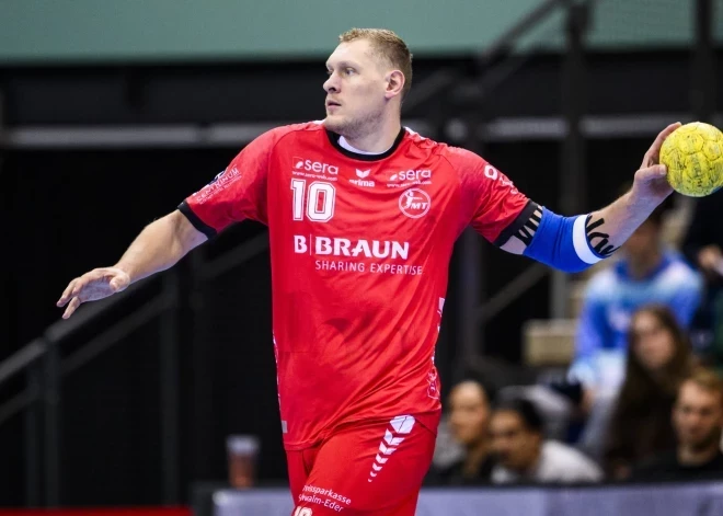 Krištopāna pārstāvētā "Melsungen" izcīna knapu uzvaru EHF Eiropas līgas ceturtdaļfināla pirmajā mačā