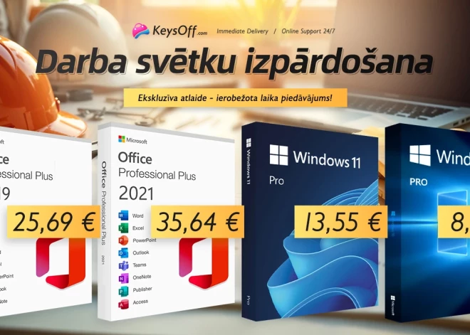 Darba svētku programmatūras izpārdošana: 2021 Pro tikai par 23,23 € un Window 11 tikai par 10,99 €