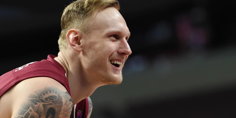 Latviešu basketbolists Jānis Timma.