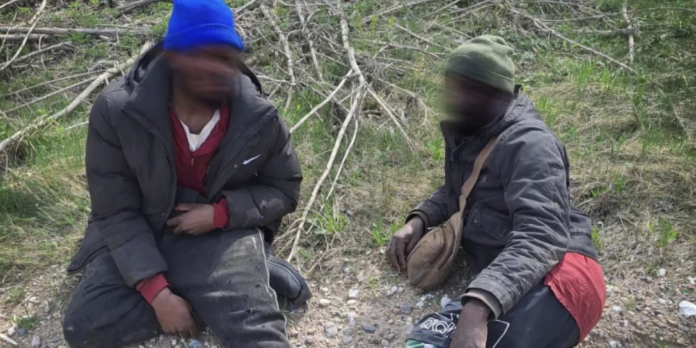 Aizturētie imigranti.
