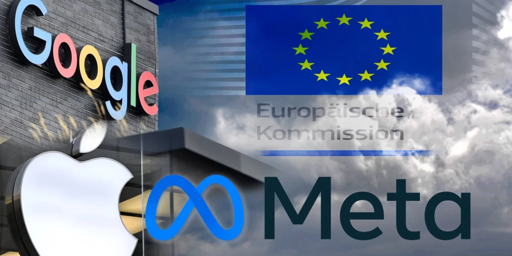 Eiropas Komisija jau vērsusies pret tehnoloģiju gigantiem "Alphabet", "Apple" und "Meta"