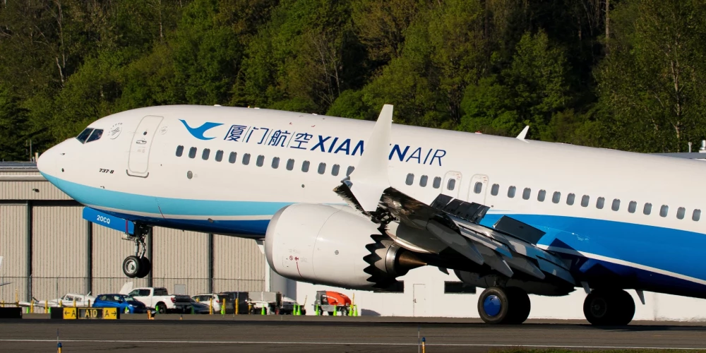 Ķīnas lietošanai paredzētā "Boeing" lidmašīna tika atgriezta Vašingtonas štatā.
