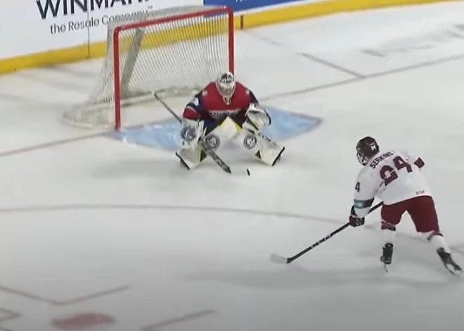 ВИДЕО: хоккейная сборная Латвии U-18 удачно начала чемпионат мира в США