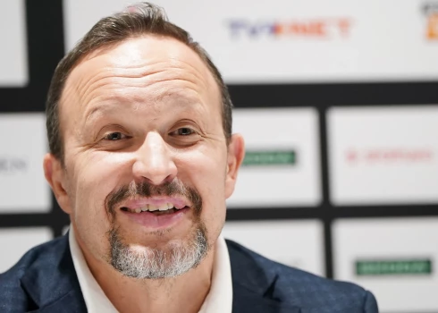 Latvijas U-18 hokeja izlases galvenais treneris Oļegs Sorokins.