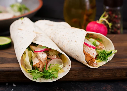 Vraps ar vistu un redīsiem