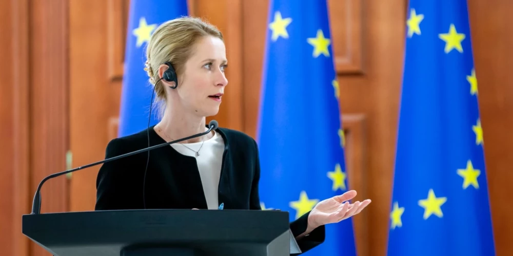 Eiropas Savienības augstākā pārstāve ārlietās un drošības politikas jautājumos Kaja Kallasa. 
