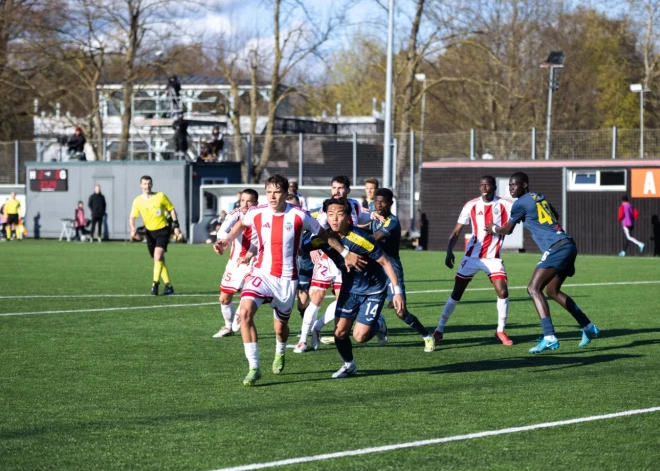 "Liepāja" un "Super Nova" spēlē neizšķirti Latvijas futbola virslīgas mačā