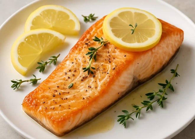 Запеченный лосось с лимоном и травами: просто и изысканно